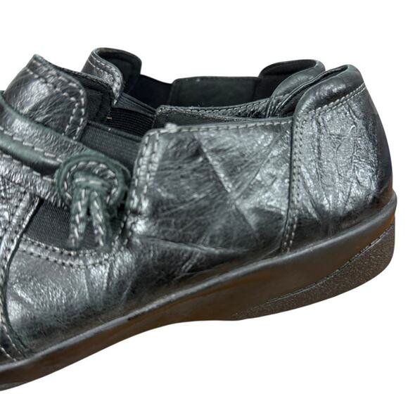 Clarks Sheryn Madi Black Leather Slip On Loafers Flats Comfort Shoes Womens 8.5 - Picture 9 of 16